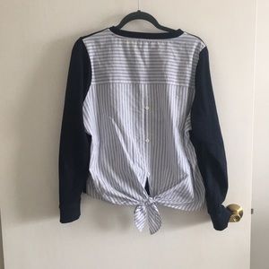 J. Crew Tie Back Swearshirt